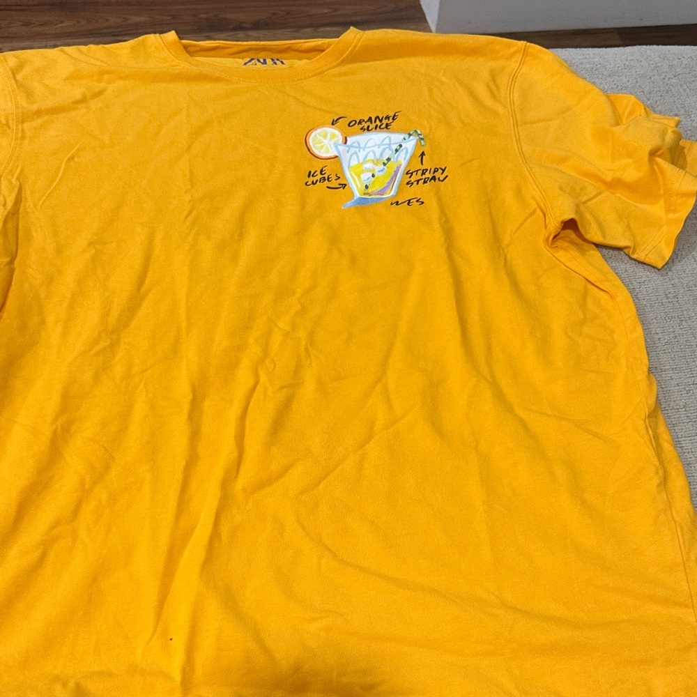 Zara Orange Graphic Tee